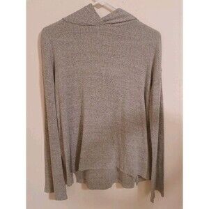 Rag & Bone The Knit Rib Hoodie Womens XS Heathered Gray Longsleeve Pullover